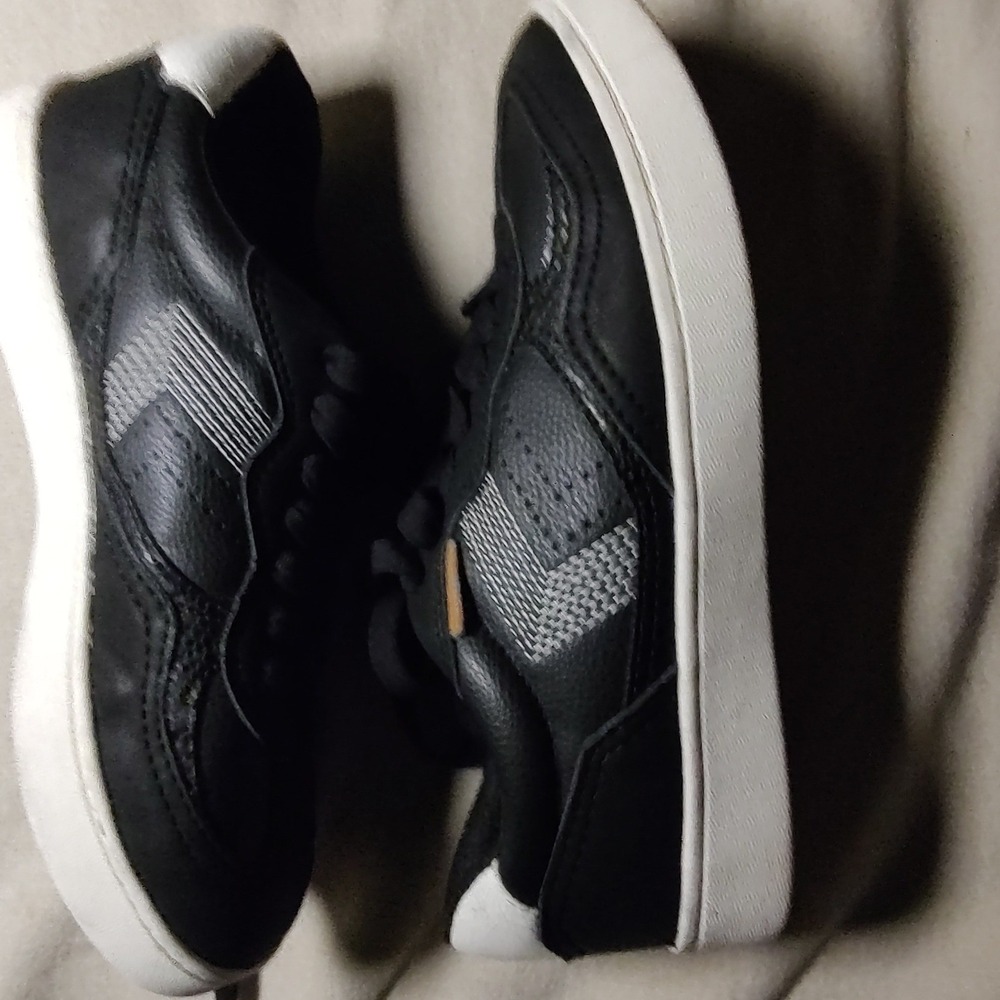 Dr Scholls Womens Platform Sneakers Black White Lace Up Low Top Shoes‎ Size 6M